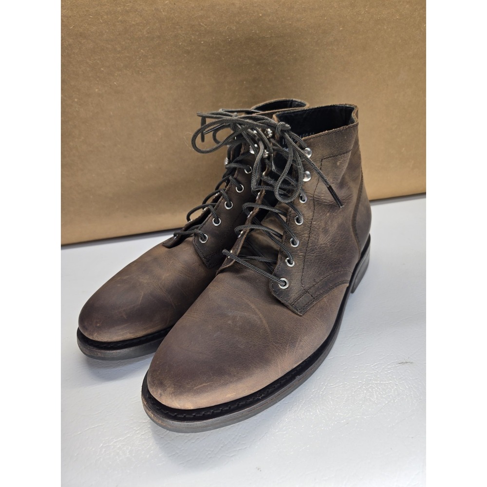 Thursday Men's Arizona Adobe Leather Captain Boots Lace Up Cap Toe Size 10.5